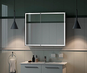 Зеркальный шкаф Континент Allure LED 100 МВК044 с подсветкой Белый-7