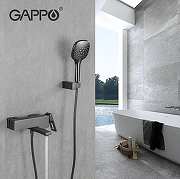 Смеситель для ванны Gappo G17-9 G3217-9 Оружейная сталь-14