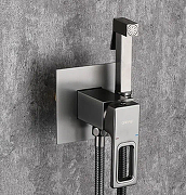 Гигиенический душ со смесителем Gappo G17-9 G7217-9 Оружейная сталь-5