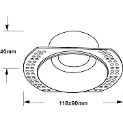 Встраиваемый светильник Maytoni Downlight Dot DL042-01-RD-B Черный-5