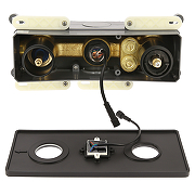 Душевая система ALMAes Tiber TVZ-8805 с термостатом Черная матовая-6