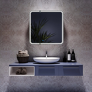 Зеркальный шкаф Silver Mirrors Alliance - BLACK 80 LED-00002611 с подсветкой Черный-2
