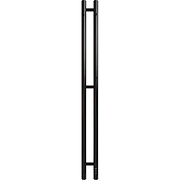 Электрический полотенцесушитель Grois Orso GR-134 11/120 П3 9005 R диммер справа Черный матовый-1