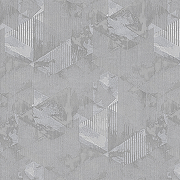 Обои Wiganford by Solo Hampton DTT2211 Винил на флизелине (1,06*10,05) Серый/Серебряный, Геометрия