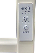 Электрический полотенцесушитель Grois Zigzag GR-103 50/80 П8 9016 R диммер справа Белый матовый-2