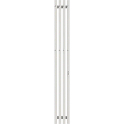Электрический полотенцесушитель Grois Quartet GR-125 180х1500 П3 RAL 9016 R Белый матовый-1
