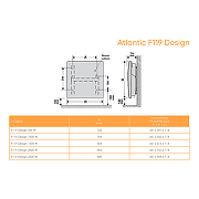 Электрический конвектор Atlantic F119 Design 2500W 500078 Белый-7