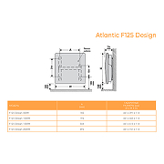 Электрический конвектор Atlantic F125 Design 1000W 003027 Белый-3