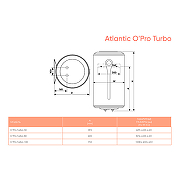 Водонагреватель накопительный Atlantic Opro Turbo 80 851190 Белый-4