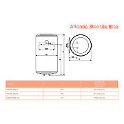 Водонагреватель накопительный Atlantic Steatite Elite 80 851411 Белый-3