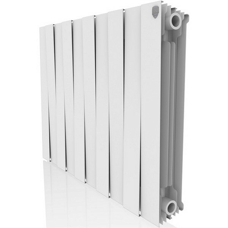 Биметаллический радиатор Royal Thermo PianoForte 500 Bianco Traffico RTPN50010 Белый 10 секций с боковым подключением