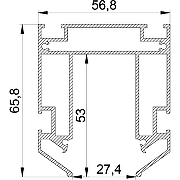 Профиль алюминиевый Maytoni Magnetic track system Exility Accessories for tracks Exility TRA034MP-2S-1 для натяжного потолка Белый-2