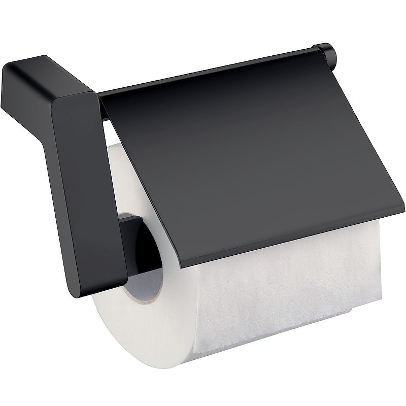 Держатель туалетной бумаги Timo Torne 43042/03 с крышкой Черный держатель туалетной бумаги timo torne 43042 00 с крышкой хром