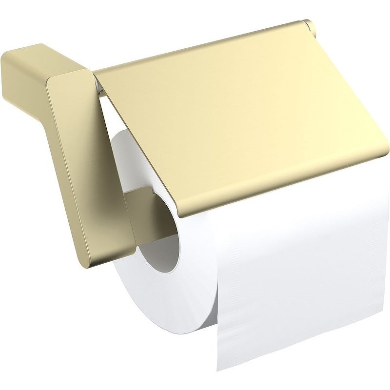 Держатель туалетной бумаги Timo Torne 43042/17 с крышкой Золото матовое аксессуар для ванной timo torne золото матовое 43042 17 бумагодержатель