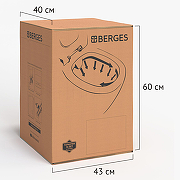 Унитаз Berges Ego XL 083216 подвесной Серый матовый с сиденьем Микролифт-5