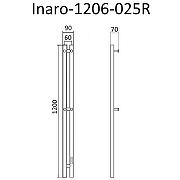 Электрический полотенцесушитель Маргроид Inaro 1200x60 Inaro-1206-025R правый Хром-5