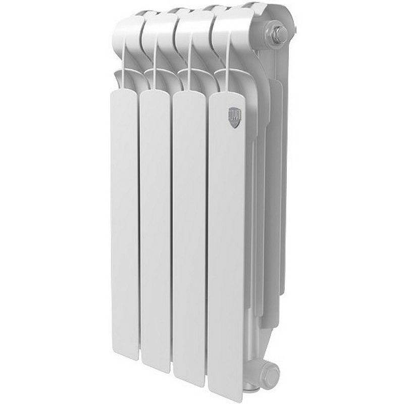 Алюминиевый радиатор Royal Thermo Indigo 500 2.0 RTI250004 Белый 4 секции с боковым подключением - фото 1