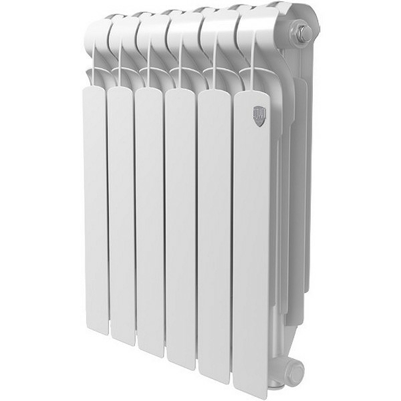 Алюминиевый радиатор Royal Thermo Indigo 500 2.0 RTI250006 Белый 6 секций с боковым подключением - фото 1
