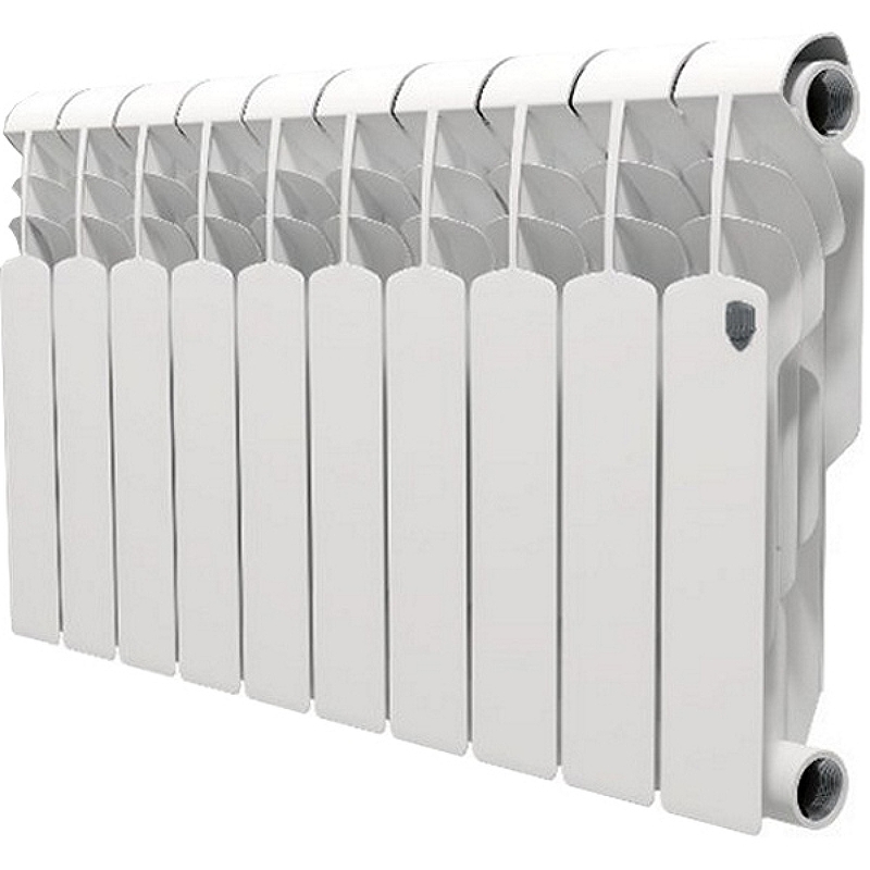 Биметаллический радиатор Royal Thermo Vittoria Super 500 RTVS50010 Белый 10 секций с боковым подключением - фото 1