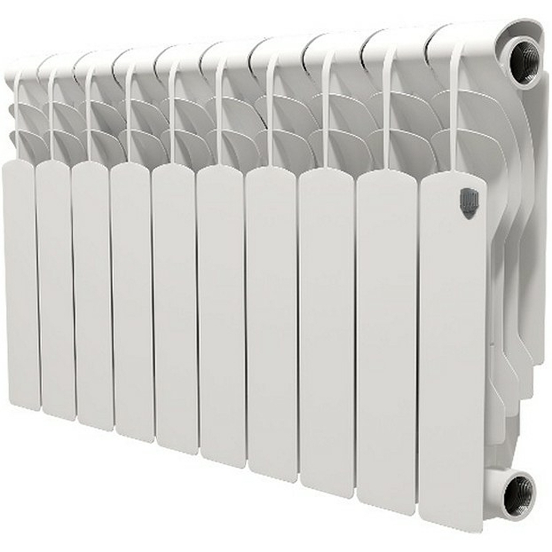 Биметаллический радиатор Royal Thermo Revolution Bimetall 350 RTRB35010 Белый 10 секций с боковым подключением - фото 1