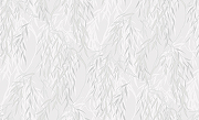 Обои Solo Willow E201700 Винил на флизелине (1,06*10) Белый/Серебряный, Листья-1
