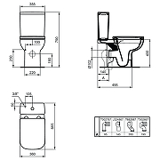 Унитаз компакт Ideal Standard I.Life A T472101 без бачка и сиденья-11