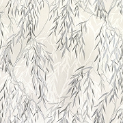 Обои Solo Willow E201703 Винил на флизелине (1,06*10) Серый/Серебряный, Листья