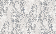 Обои Solo Willow E201703 Винил на флизелине (1,06*10) Серый/Серебряный, Листья-1