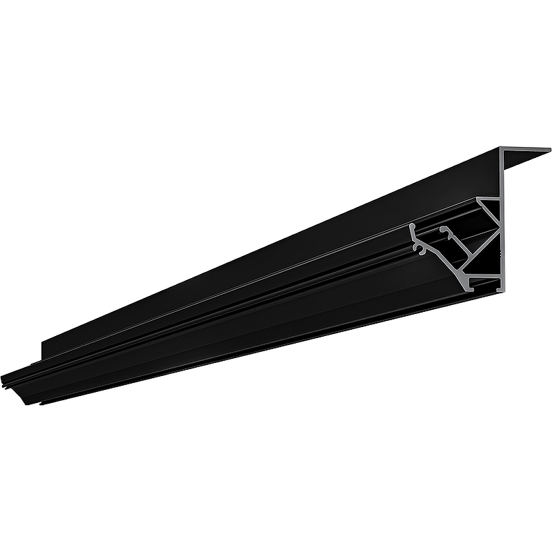 Профиль алюминиевый Artelamp Gap A650206 для натяжного потолка Черный алюминиевый профиль apeyron 28 5х10 4 мм встраиваемый 2 м черный расс аксессуары