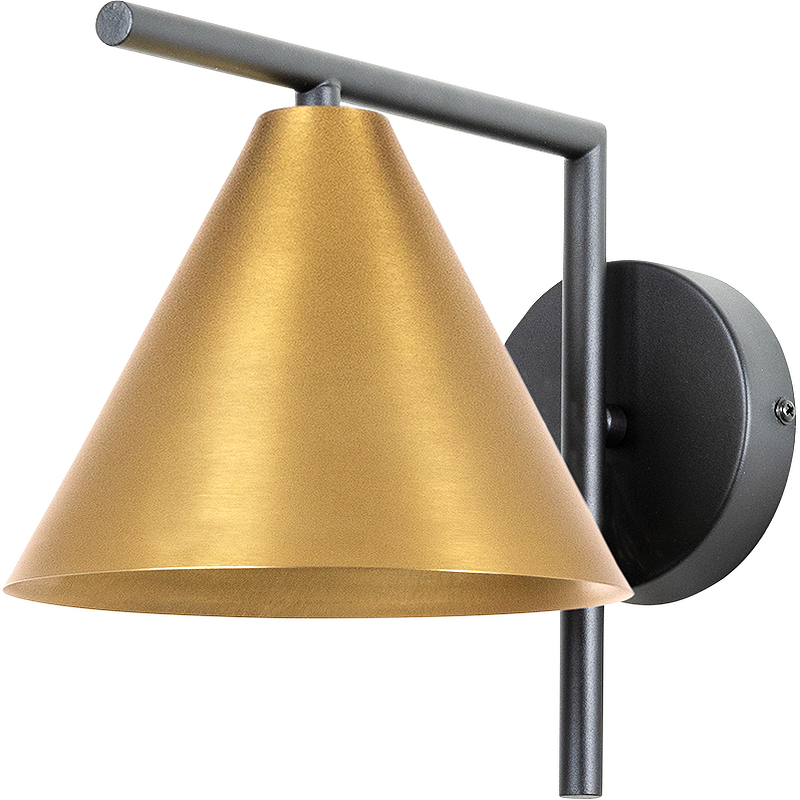 Настенный светильник Artelamp David A7033AP-1BK Латунь матовая Черный винтаж пеньковая веревка настенный светильник e27 лофт настенный светильник для прикроватной тумбочки прохода лампа эдисона лестницы бара
