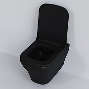 Унитаз Ambassador Benefit 203T20201R-202T20201S подвесной Черный матовый с сиденьем Микролифт-4