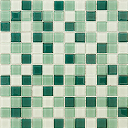 Стеклянная мозаика Caramelle mosaic Acquarelle 4 мм Peppermint 29,8x29,8 см