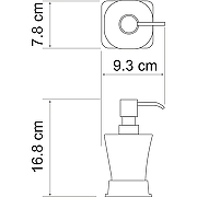 Дозатор для жидкого мыла WasserKRAFT Amper K-5499N Никель-1