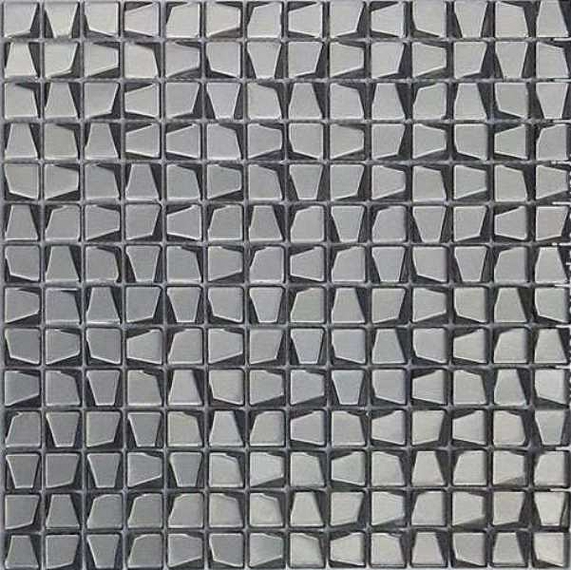 Стеклянная мозаика Caramelle mosaic Alchimia Titanio trapezio 30,6x30,6 см - фото 1