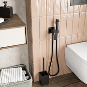 Гигиенический душ со смесителем WasserKRAFT A71638 Черный матовый-11