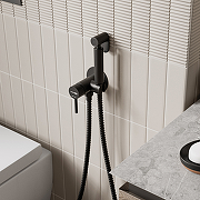 Гигиенический душ со смесителем WasserKRAFT A70638 Черный матовый-9