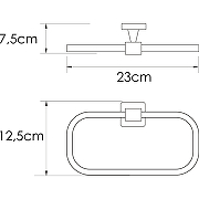 Кольцо для полотенец WasserKRAFT Rhin K-8760 Хром-2