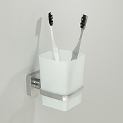 Стакан для зубных щеток WasserKRAFT Rhin K-8728 Хром-1