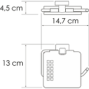 Держатель туалетной бумаги WasserKRAFT Rhin K-8725 с крышкой Хром-2