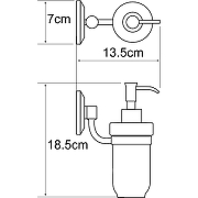 Дозатор для жидкого мыла WasserKRAFT Rhein K-6299C Хром-2