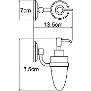 Дозатор для жидкого мыла WasserKRAFT Rhein K-6299O Хром-2