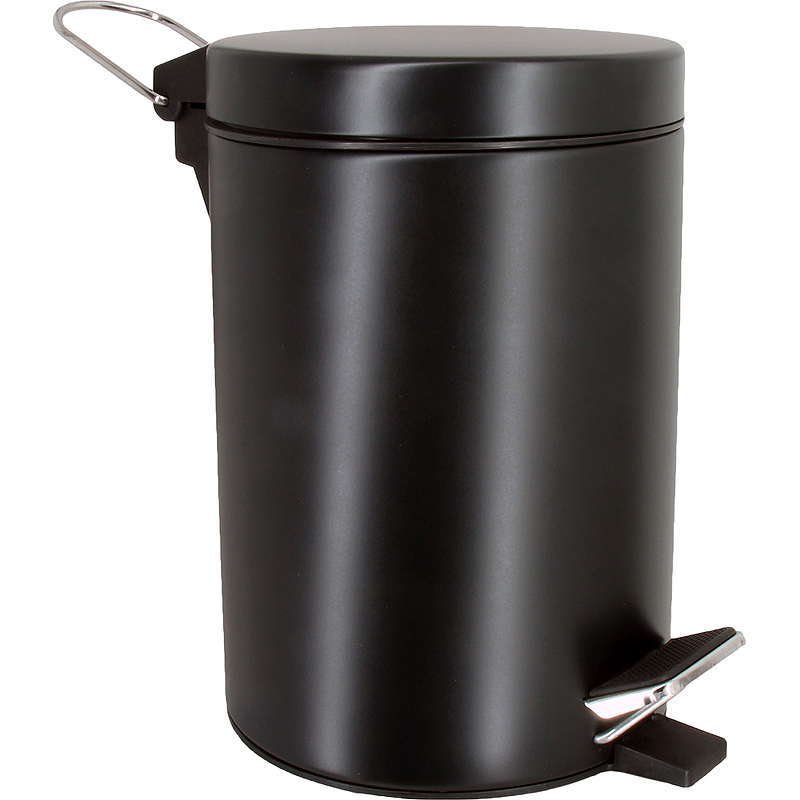 Ведро для мусора WasserKRAFT K-633B Черное ведро для мусора wasserkraft k 635 хром