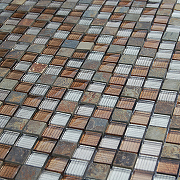 Мозаика Caramelle mosaic Naturelle 8 мм Alcantara Ruggine 29,8x29,8 см-1