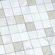 Мозаика Caramelle mosaic Art Stone Art Dolomiti bianco MAT 30x30 см-1