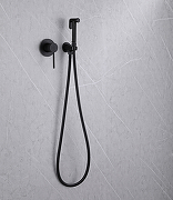 Гигиенический душ со смесителем Abber Emotion AF8825B Черный матовый-2