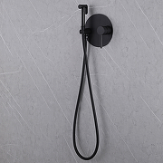 Гигиенический душ со смесителем Abber Emotion AF8826B Черный матовый-2