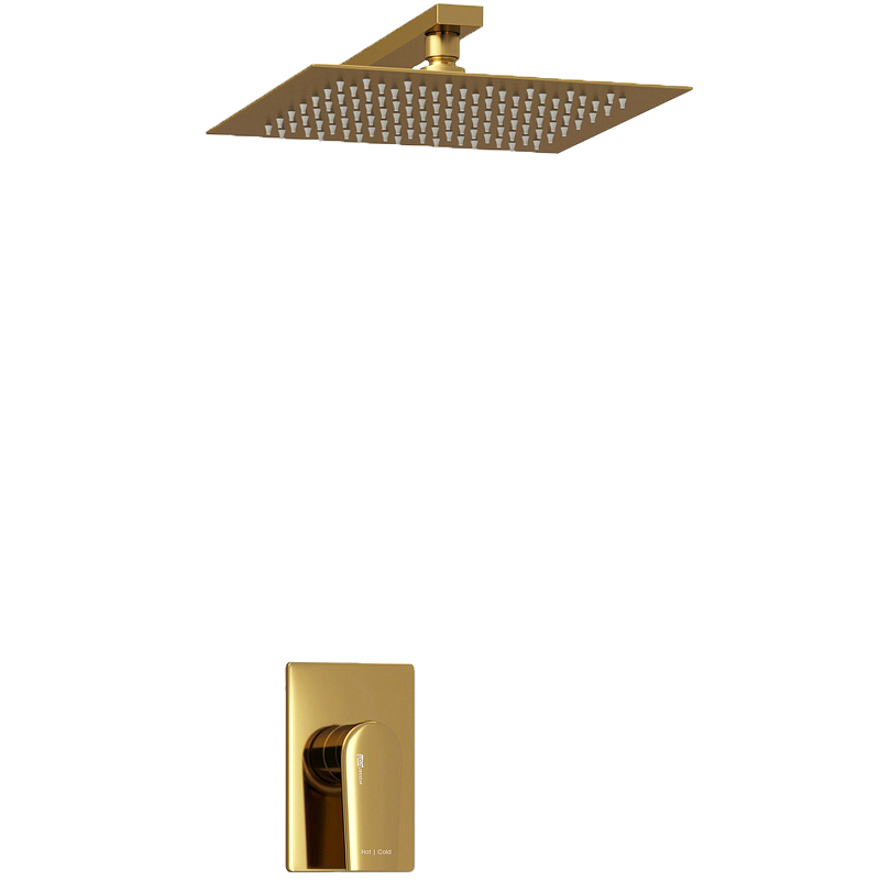 Душевая система WasserKRAFT A55180 Золото матовое смеситель для душа wasserkraft schunter 8251 золото матовое