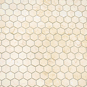 Мозаика Caramelle mosaic Pietrine Hexagonal Botticino MAT hex 28,5x30,5 см-1