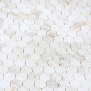 Мозаика Caramelle mosaic Pietrine Hexagonal Dolomiti bianco MAT hex 28,5x30,5 см-1