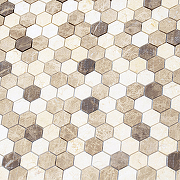 Мозаика Caramelle mosaic Pietrine Hexagonal Pietra Mix 1 MAT hex 28,5x30,5 см-1